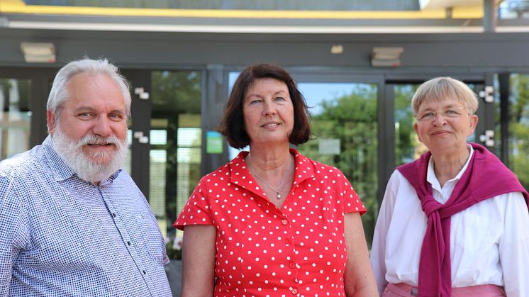 Personalratsvorsitzender Andreas Förstermann, Elisabeth Wulff und Vizepräsidentin Dr.in Marion Rieken