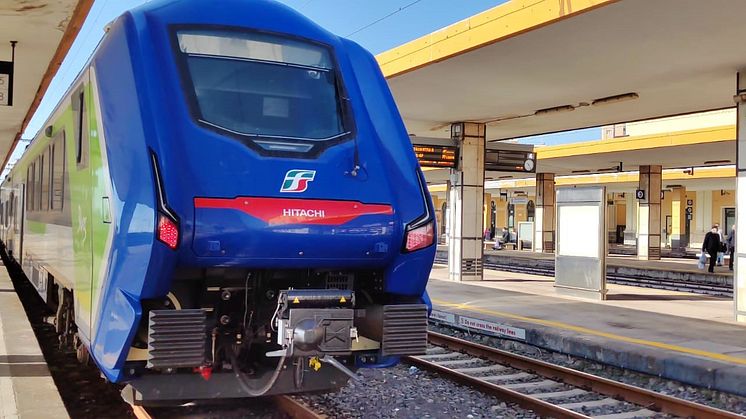 The Blues train, Europe's first tri-modal train, enters passenger service