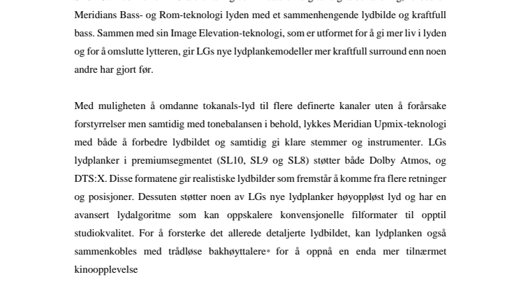 LGs nye lydplanker høyner lista for hjemmekinolyd på CES 2019