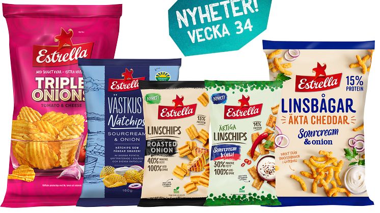 Nästa stora Linschipssuccé..? Ärtiga, Linsiga och Krispiga nyheter från Estrella!