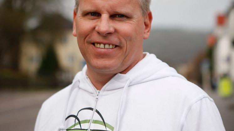 Andreas Swahn i Smartster-hoodie