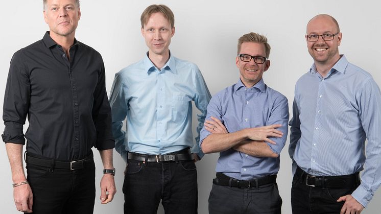 Från vänster: Mattias Behrer, Lars Johansson, Henrik Lidroth och Christoffer Luthman.
