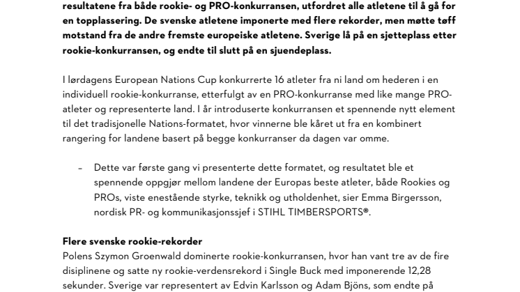 Sverige endte på sjuendeplass i STIHL TIMBERSPORTS® European Nations Cup .pdf