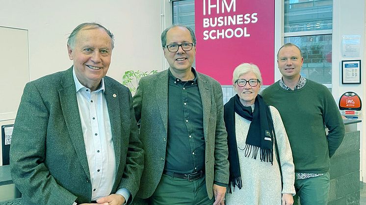 Kenneth Odéus, Göteborgs köpmannaförbund, Mats Engström, IHM Business School, Ulla Nilsson, Göteborgs köpmannaförbund, Andreas Hermansson, IHM Business School