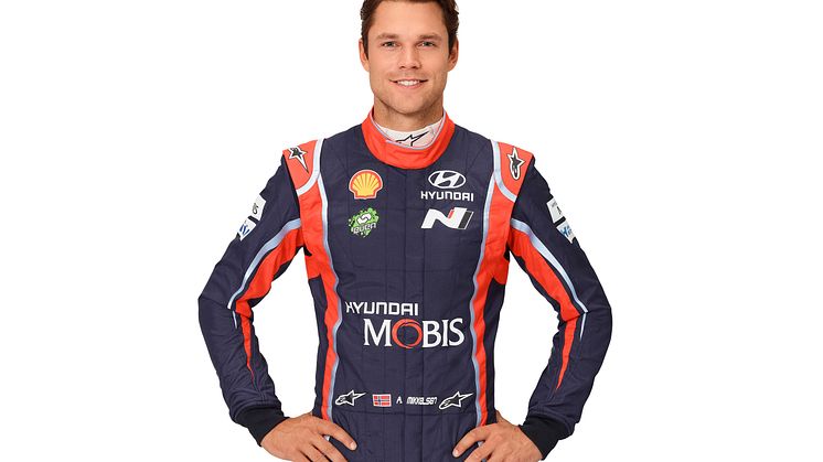 Andreas Mikkelsen er klar for å representere Hyundai i VM i rally.