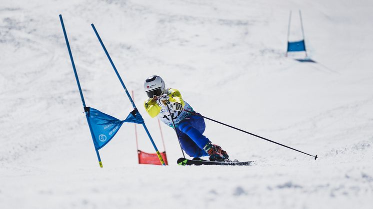 Telemarkåkaren Alvin Noaksson tog JMV-silver i Classic. Foto: Sam Decout/FIS Telemark