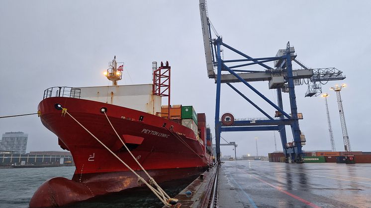 New weekly container route connecting Copenhagen and Bremerhaven