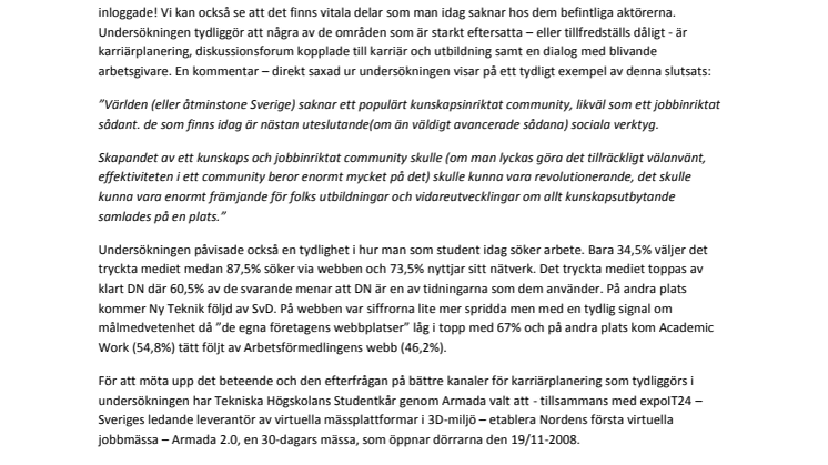 Fler än 80% av KTH:s studenter ser ”den nya webben” som den självklara kanalen till social gemenskap.