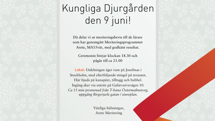 Pressinbjudan: 48 Särskilt yrkesskickliga lärare tar emot meriteringsbevis!