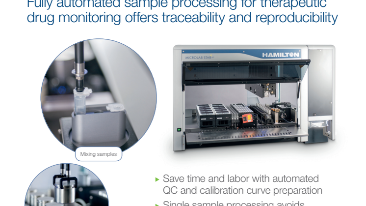Bioanalytical STARlet; Fully automated sample preparation for LC MS in lockable Flip Tubes 