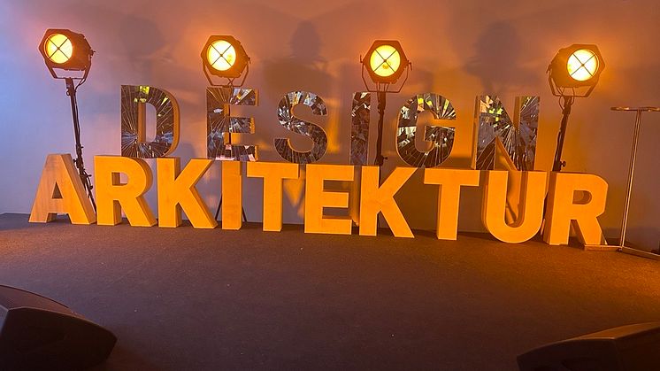 Design og arkitektur utsmykningslogo på DOGA