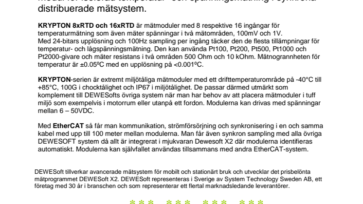 Robust och noggrann EtherCAT-modul 