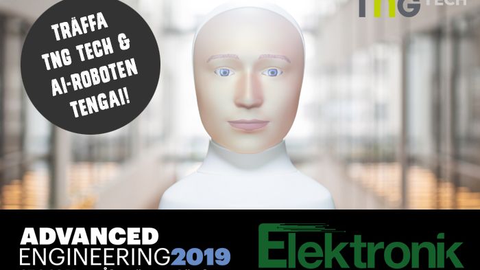 TNG Tech och rekryteringsroboten Tengai medverkar på Advanced Engineering & Elektronikmässan
