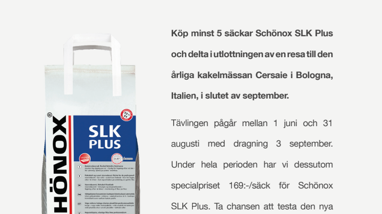 Vinn en resa till kakelmässan i Bologna med Centro och Schönox