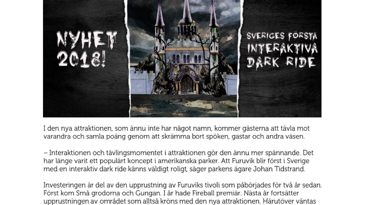 Ny attraktion på Furuvik 2018