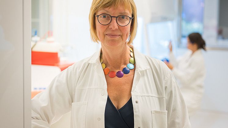 Maja Johansson, platschef på Diamyd Medicals anläggning i Umeå. 