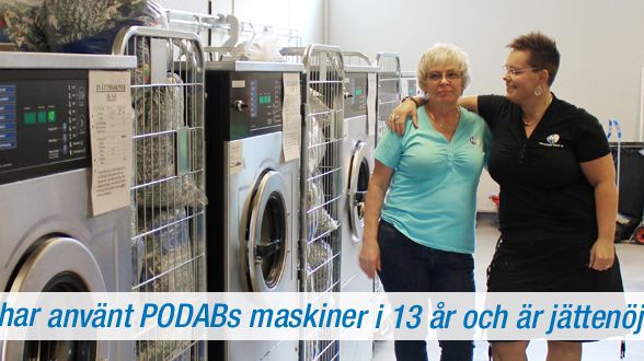 Textiltvätten i Hässleholm använder PODABs tvättmaskiner