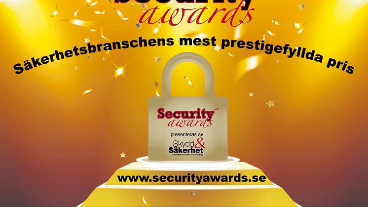Finalisterna klara för Security Awards 2016