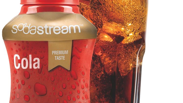 SodaStream lanserar nya Premium Cola som är naturligt sötad