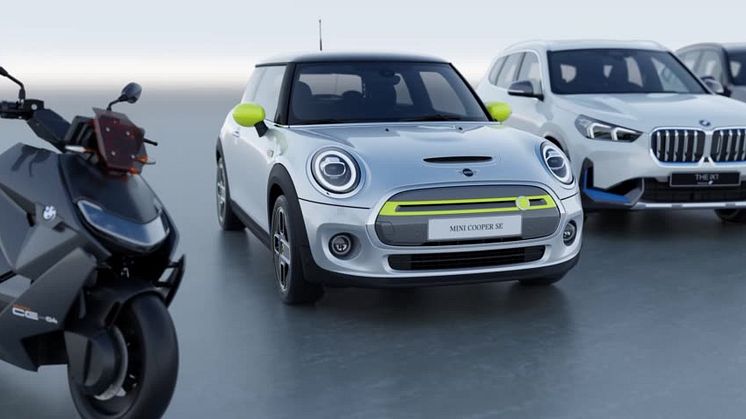 BMW Groups fuldelektriske flåde - forår 2023