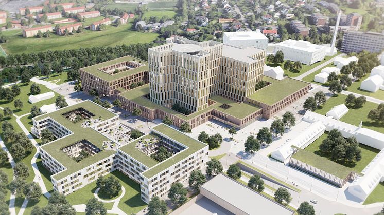 Visualisering af Aker Sygehus