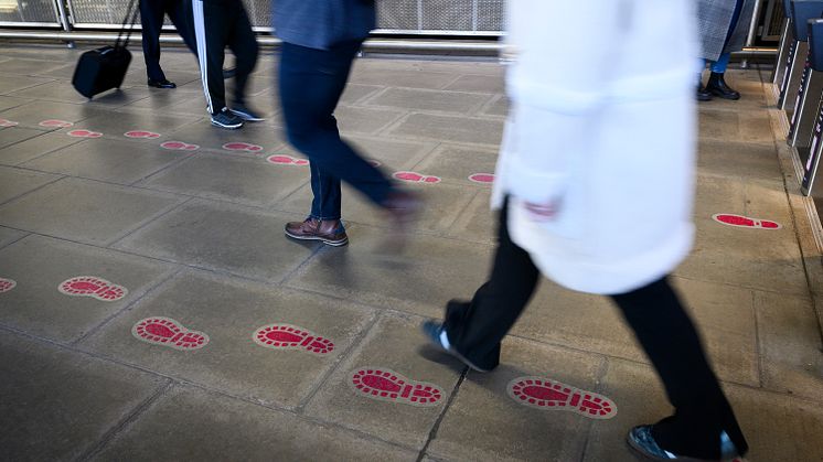 Disappearing footsteps unveiled at London Blackfriars