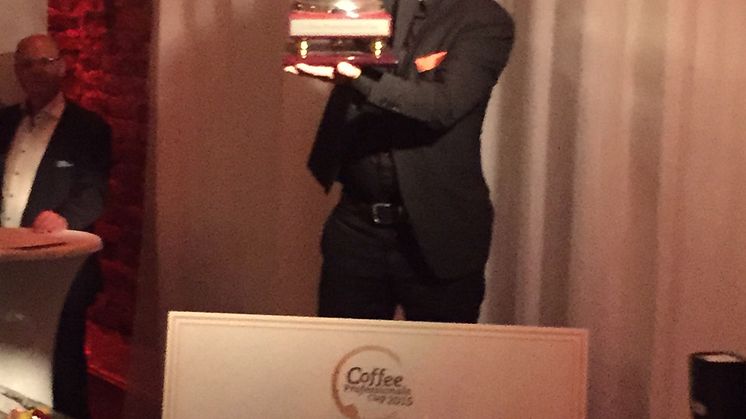 Han gör godaste automatkaffet. Ulf Dahlberg vann Coffee Professionals Cup