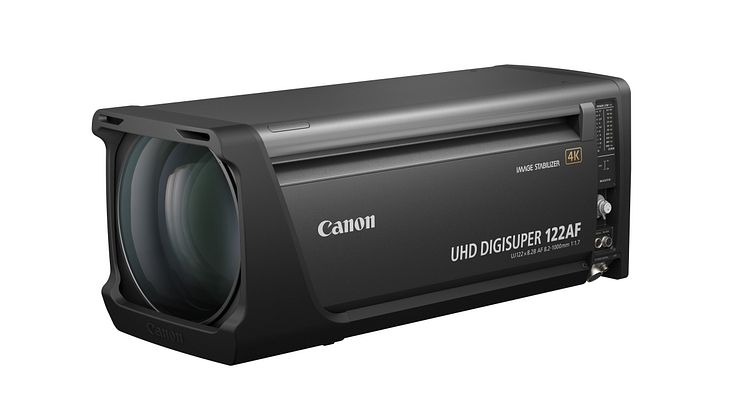 Canon UHD DIGISUPER 122AF (UJ122x8.2B AF) - Canon's latest broadcast zoom lens.