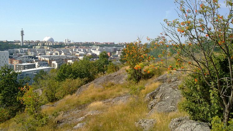 Utsikt från stadsutvecklingsområdet Henriksdal i Nacka, där SKB är ankarbyggherre och ska bygga 100 kooperativa hyresrätter. Foto: stillbild (CC BY-SA 2.0)