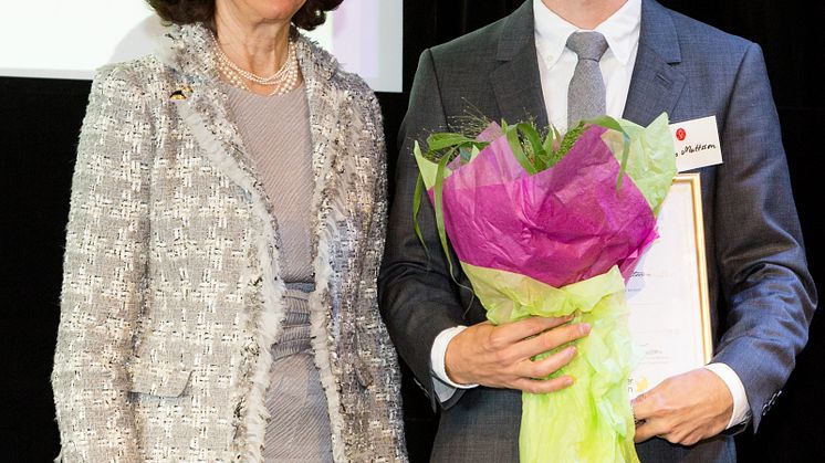 Ung alzheimerforskare fick pris av Drottning Silvia