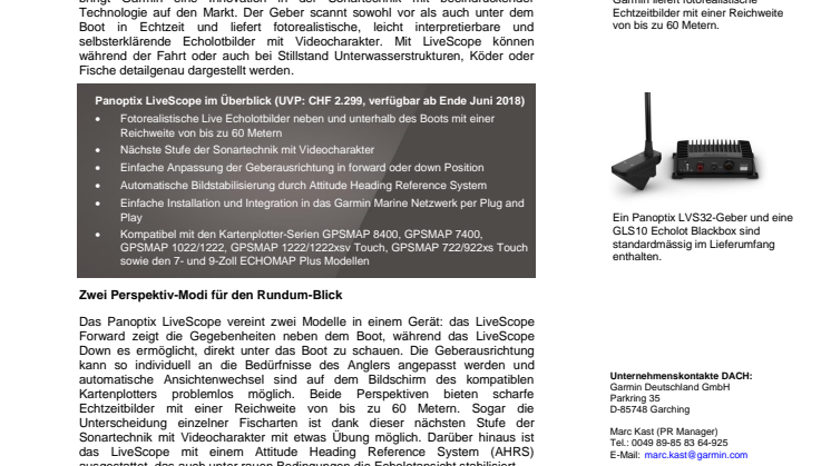 Dein Auge im Wasser – Garmin Panoptix LiveScope