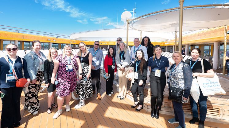 Agents on board Fred. Olsen Cruise Lines' Borealis [Credit: Steve Dunlop Photography]