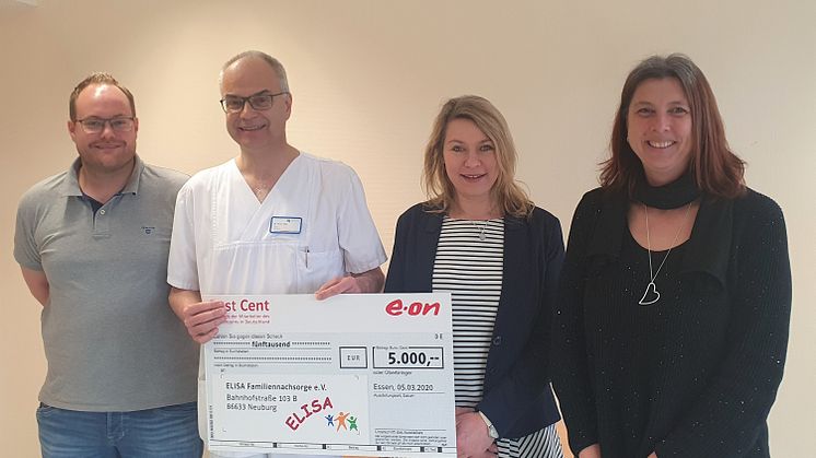 E.ON-Mitarbeiter unterstützen ELISA - Verein zur Familiennachsorge e.V. in Neuburg an der Donau