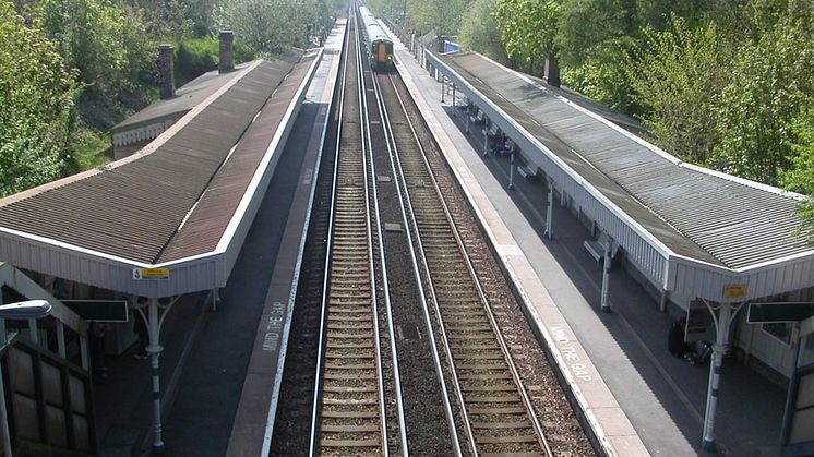 Burgess Hill station's new platform canopies