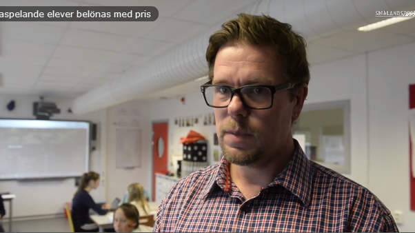 Students at Karl-Oskarskolan won the prize for the best achievements in the game English Minnits 