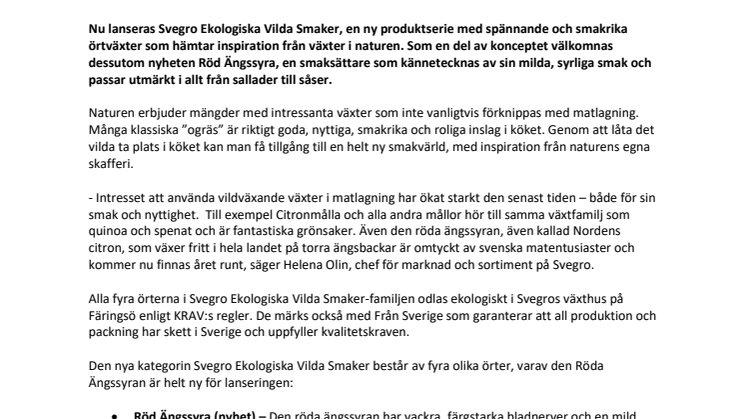 Vilda smaker flyttar in i köket året runt