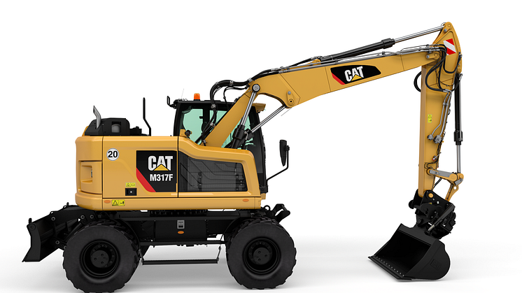 Cat M317F hjulgrävare - höger sida
