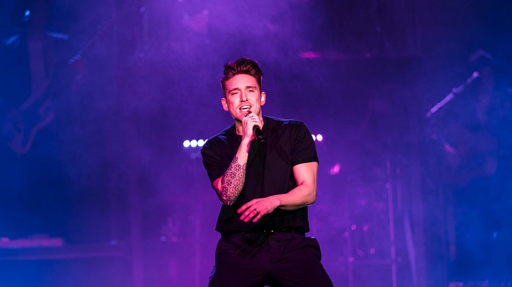 Danny Saucedo NU från showen på Hamburger Börs 