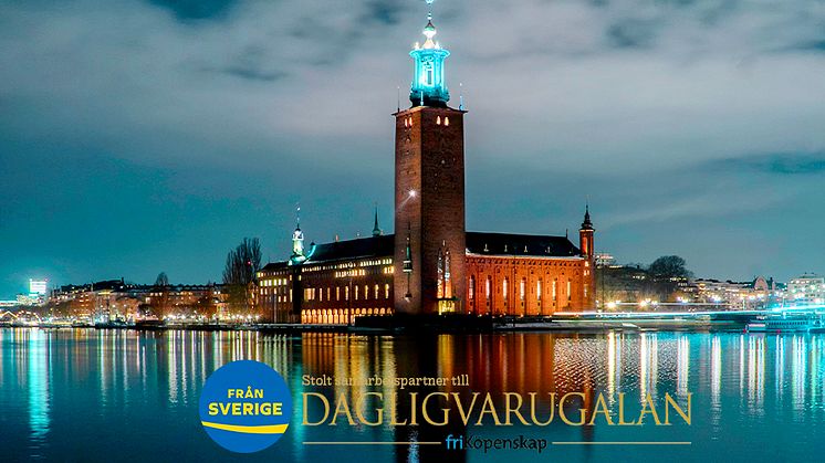Ursprungsmärkningen Från Sverige har glädjen att för tredje året presentera en festlig galamiddag av svenska råvaror vid Dagligvarugalan 2020 i Blå Hallen den 8 oktober.