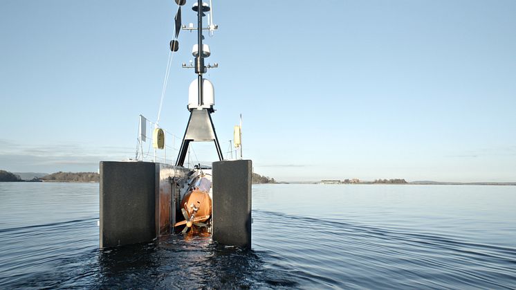 Hi-res image - Kongsberg Maritime - The GEBCO-NF Alumni Team’s concept utilises a SEA-KIT unmanned surface vessel, USV Maxlimer