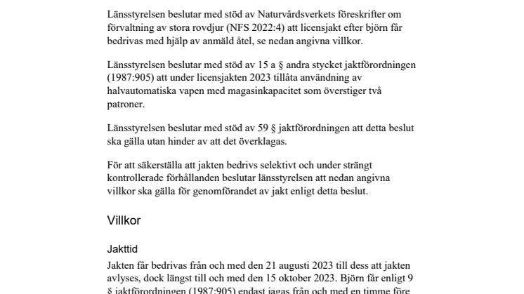Beslut om licensjakt efter björn i Värmlands län 2023(25344383).pdf