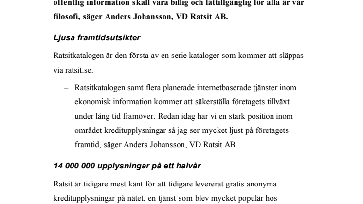 Ratsit: ”Du får allas taxeringsuppgifter i din brevlåda.”