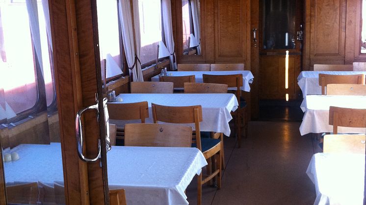 Restaurangvagnen på museitåget R5.3150