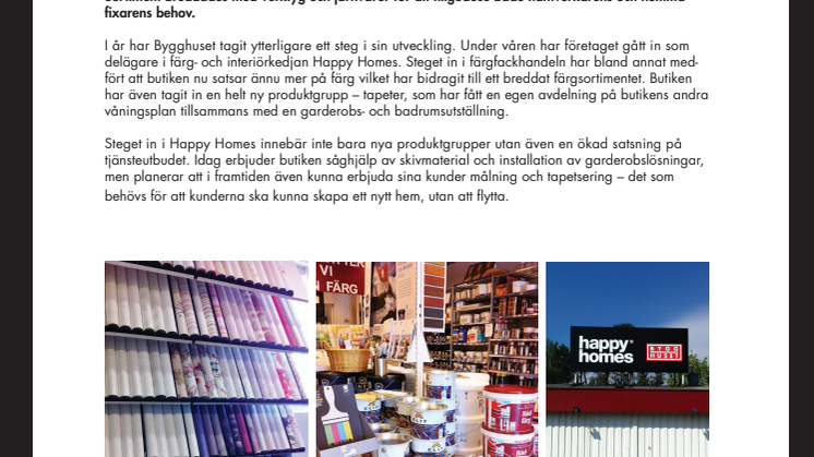 Happy Homes Bygghuset – Stockholms centralaste byggvaruhus