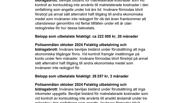Bilaga sammanställning av anmälningar av misstänkt bidragsbrott av utbetalt ekonomiskt bistånd okt-dec 2024.pdf