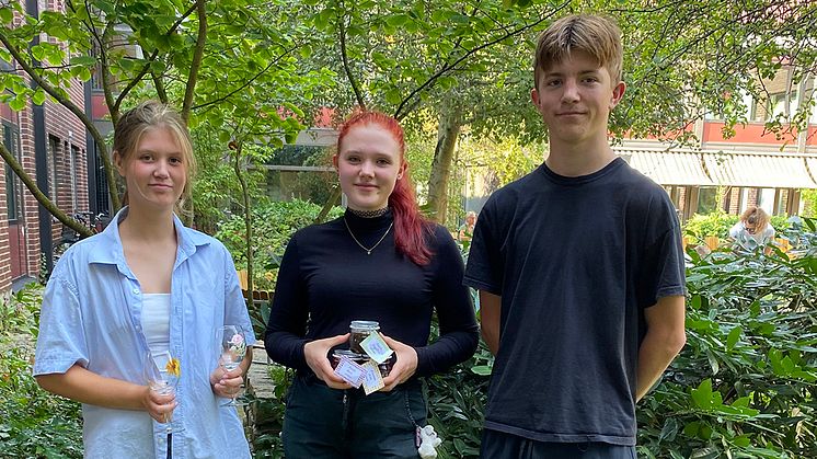 Thea Warnquist, Ottilia Svensson och Sixten Bischhaus är några av de unga entreprenörerna som deltagit i entreprenörsprogrammet Sommarliv under sommarlovet.