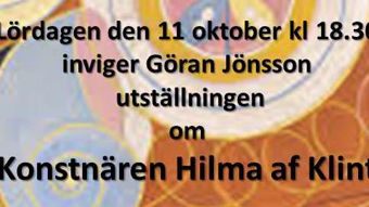 Hilma af Klint och veterinärmedicin, vernissage SLU i Skara