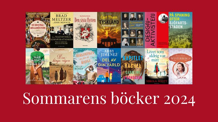 Nu presenterar vi sommarens boknyheter!