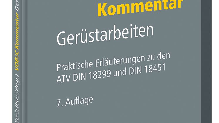 VOB/C Kommentar – Gerüstarbeiten, 7. Auflage (3D/tif)