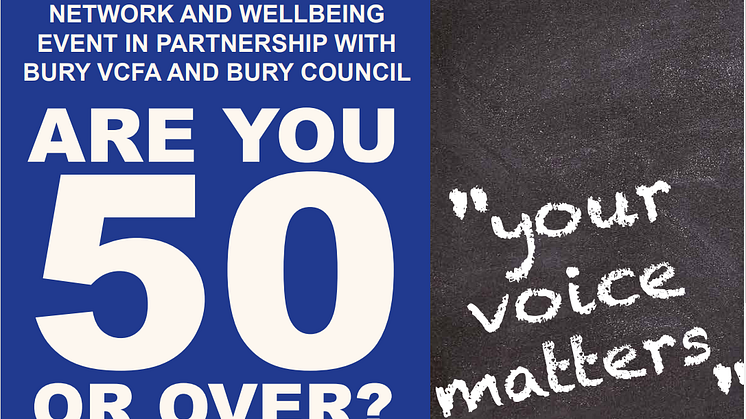 Over 50? Your voice counts!